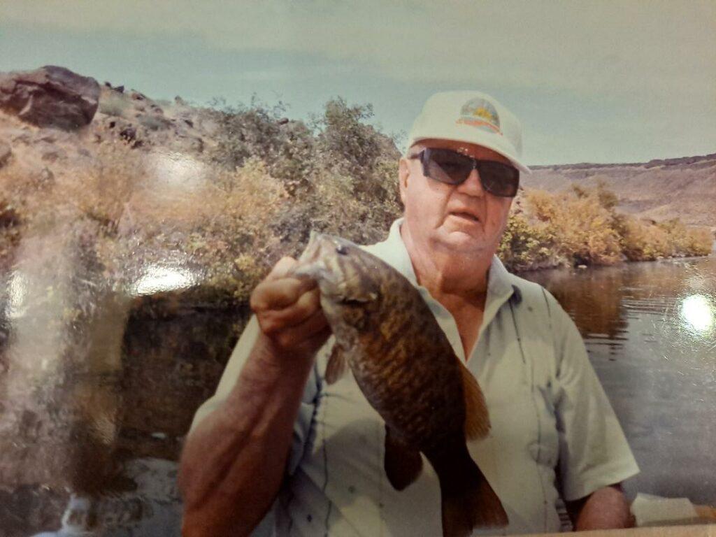 Frank with a smallmouth on the snake